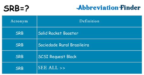 srb medical abbreviation|what is srb.
